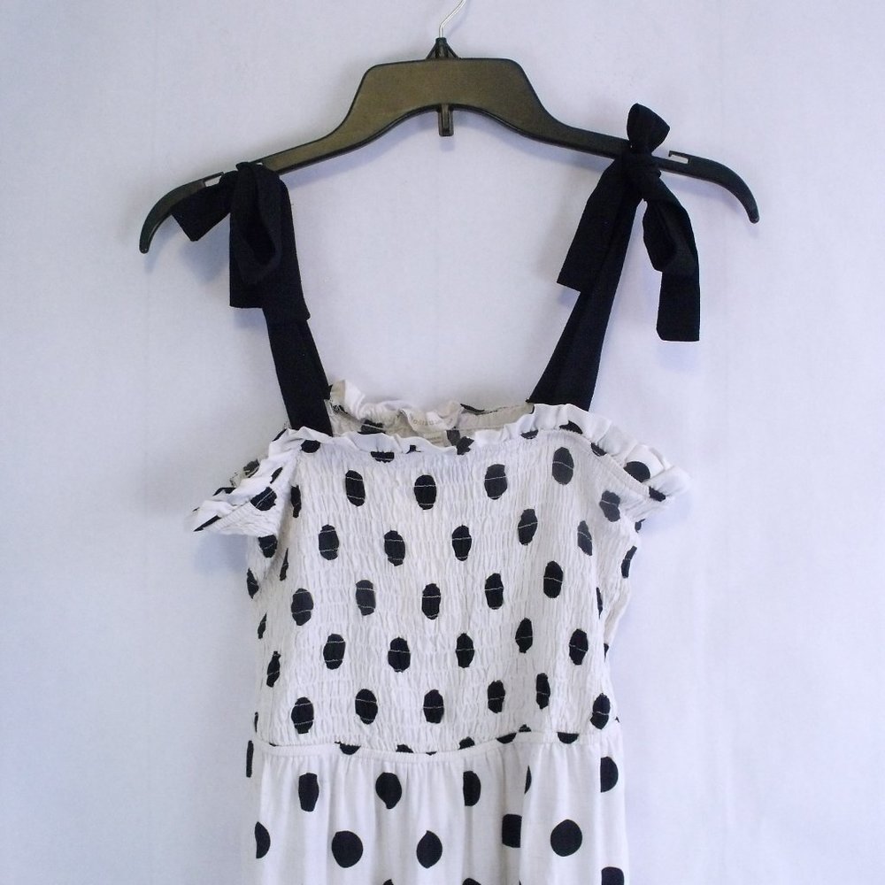 Monteau Smocked Polka Dot Dress - Picture 2 of 5